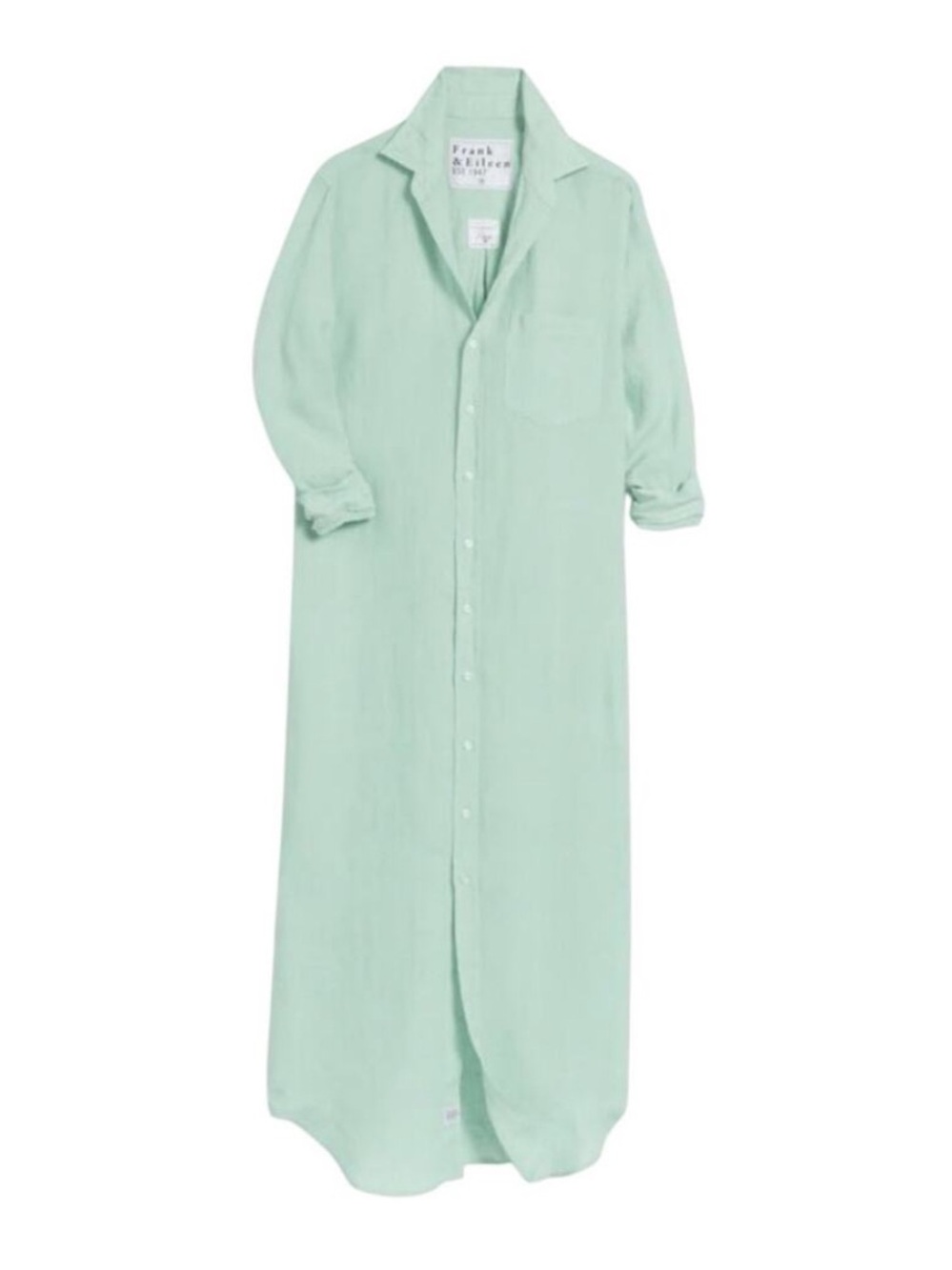 NWT Frank & Eileen Rory linen maxi dress (M) in Seafoam
